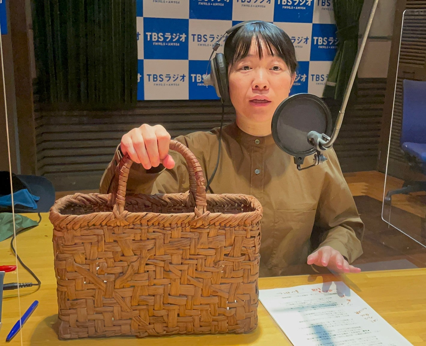 国産】新品 作家作品 平和 くるみ かごバッグ