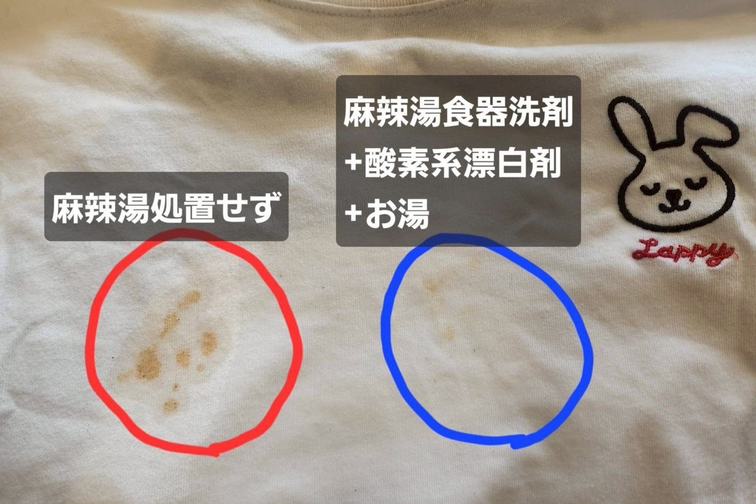 去年 の シミ 落とし 方