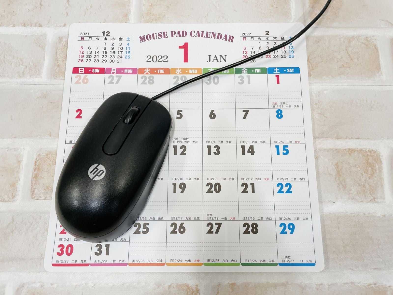 あなどるなかれ！マウスパッドにシール、体調管理ができる・・・100円