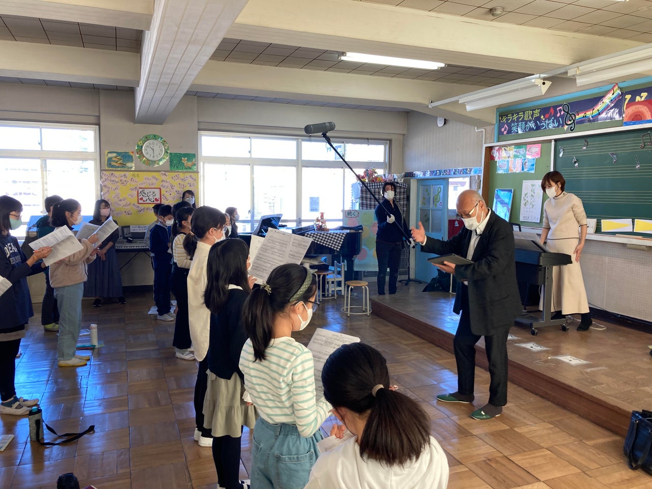 坂戸小学校 取材