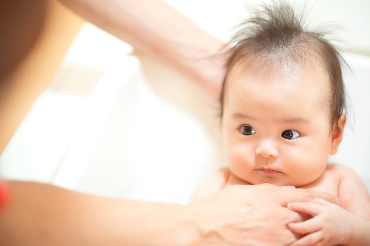 子供　風呂　着替え 