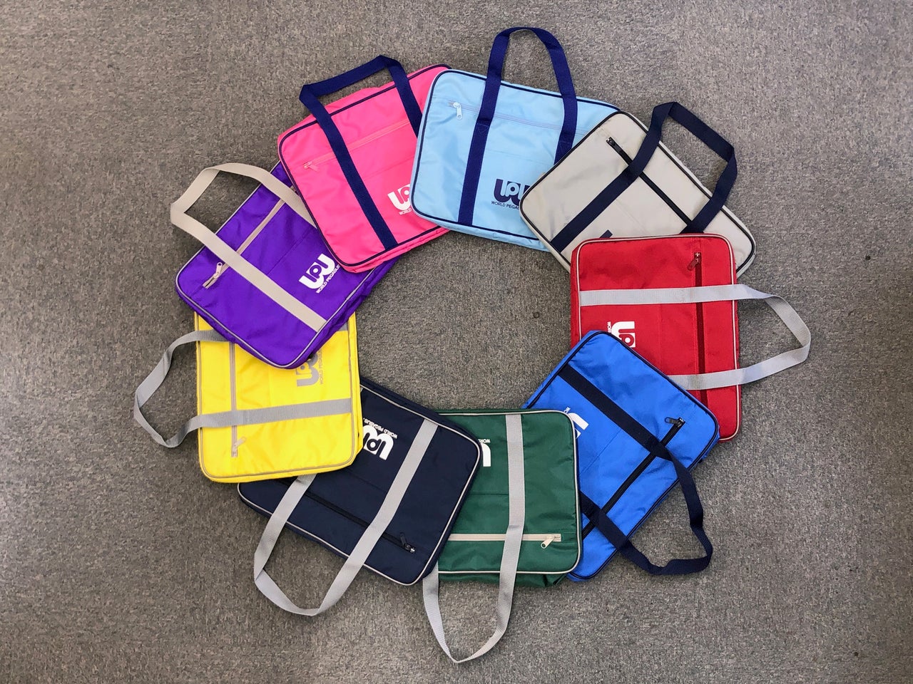 ワールドペガサス スクールバッグ 紫色 ワッペ（スクバ ワッぺ 紫  